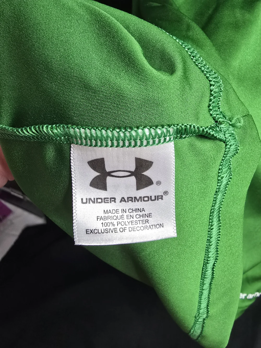 Under Armour Green Hooded Long Sleeve Top NWOT